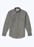 Grey cotton Western shirt - 23EH3BICE-BH14/29