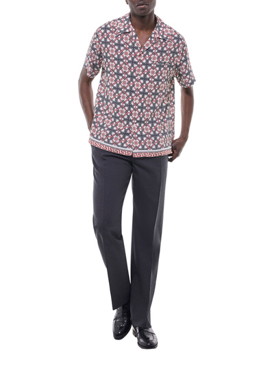 Men's ecru, blue and burgundy shirt Fursac - H3GUNY-GH22-A002