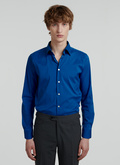 Electric blue egyptian cotton poplin shirt - H3VADD-VH31-34