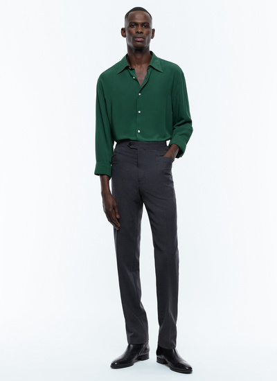 Men's green shirt Fursac - H3ADOV-EH36-H009