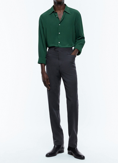 Men's green shirt Fursac - H3ADOV-EH36-H009