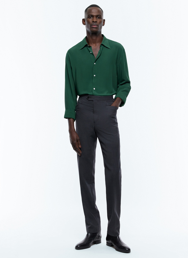 Men's green shirt Fursac - H3ADOV-EH36-H009