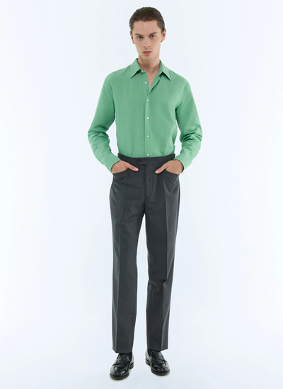 Men's green shirt Fursac - H3EDAV-DH50-H004