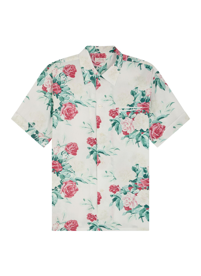 Men's pink certified viscose shirt Fursac - H3DUNY-FH24-L001