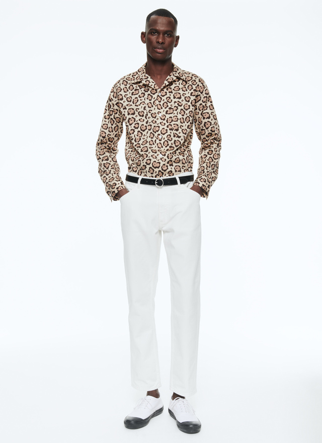 Men's leopard print shirt Fursac - 23EH3BILA-BH40/10