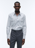 Western cotton poplin shirt - H3AICE-AH17-26