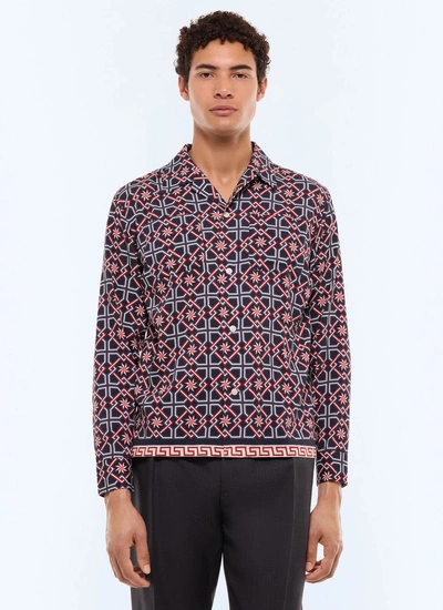 Men's shirt navy blue ecovero viscose Fursac - H3FURE-GH22-D030