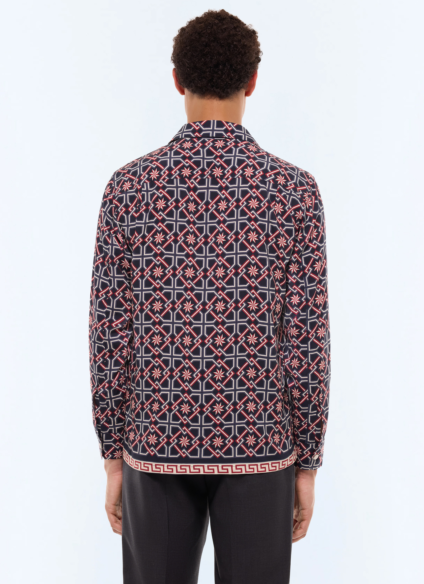 Men's ecovero viscose shirt Fursac - H3FURE-GH22-D030