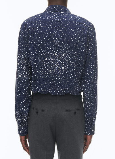 Men's navy blue shirt Fursac - H3ADAV-CH34-D027