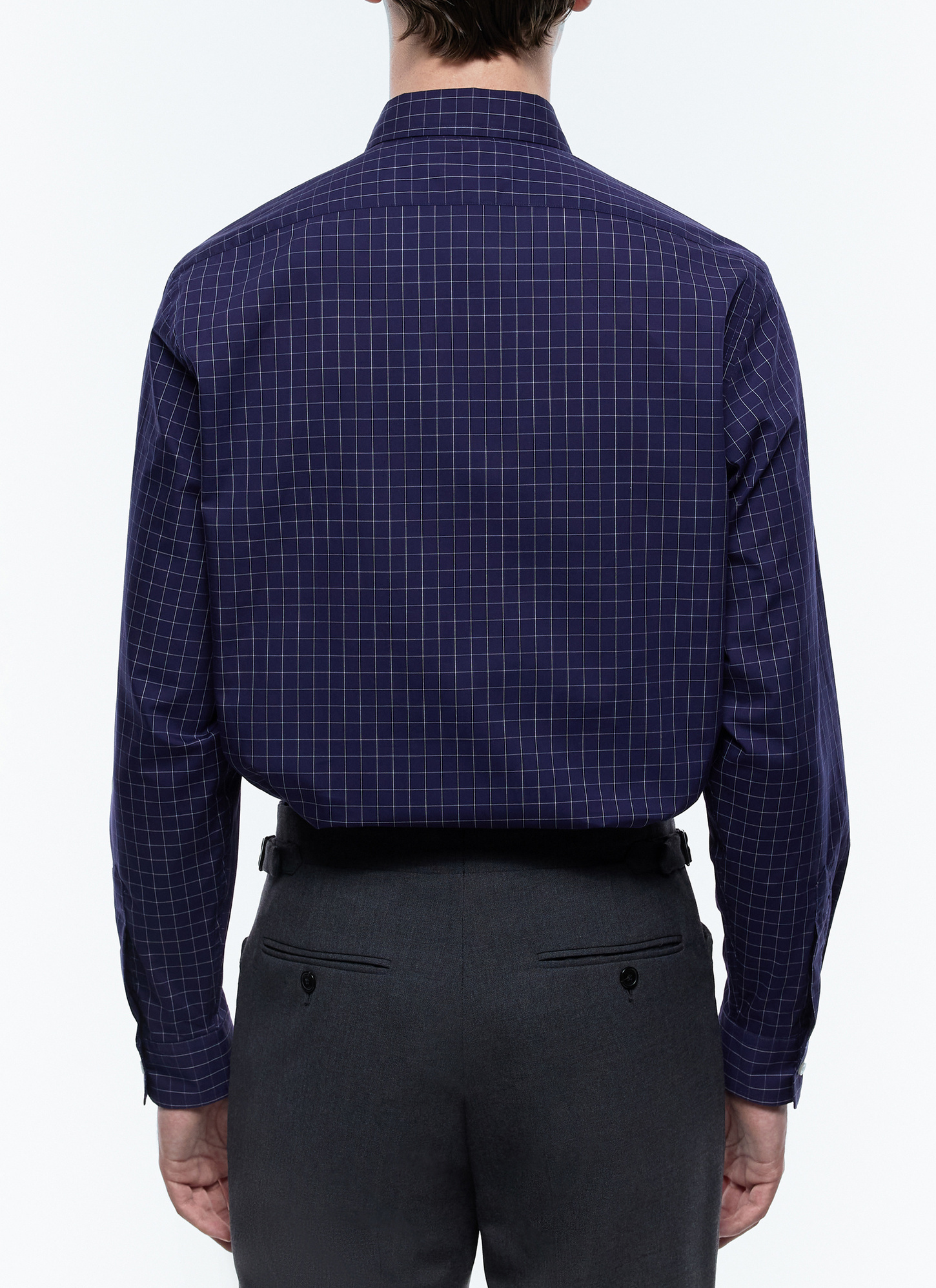 Men's navy blue shirt Fursac - H3CILI-DH19-D030