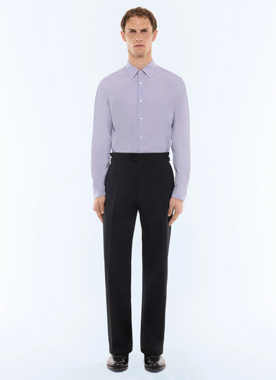 Men's navy shirt Fursac - H3LXAN-LH07-D030