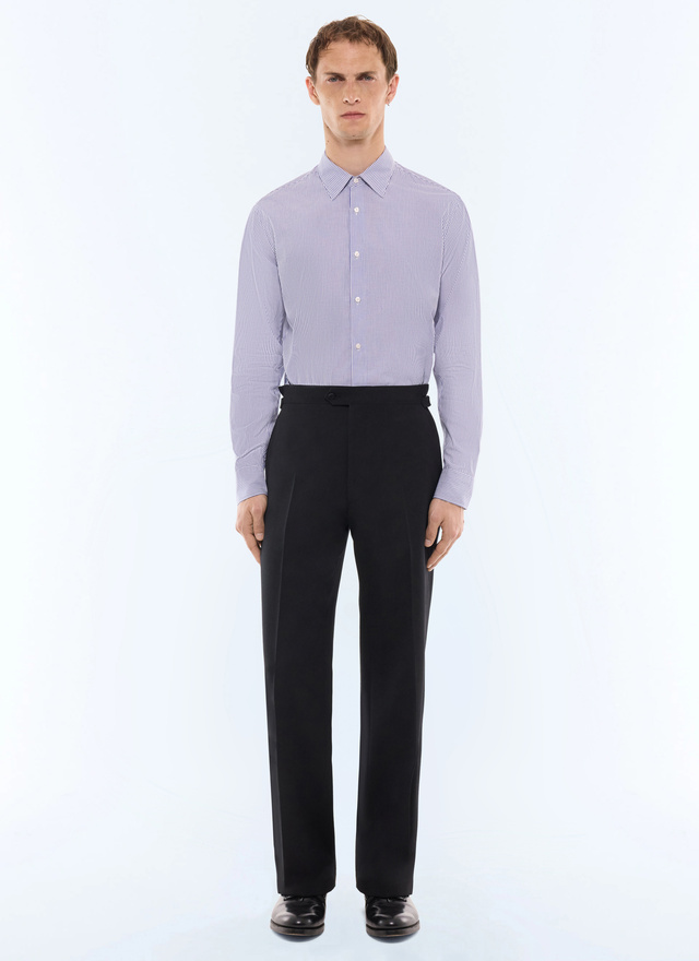Men's navy shirt Fursac - H3LXAN-LH07-D030