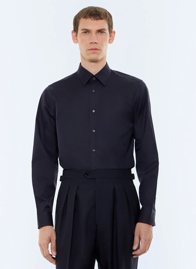 Men's shirt navy main fabric: 100% cottonlining: none Fursac - H3LXAN-LH14-D030