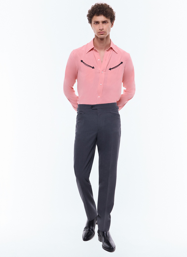 Men's pink shirt Fursac - H3EAMP-EH36-F007