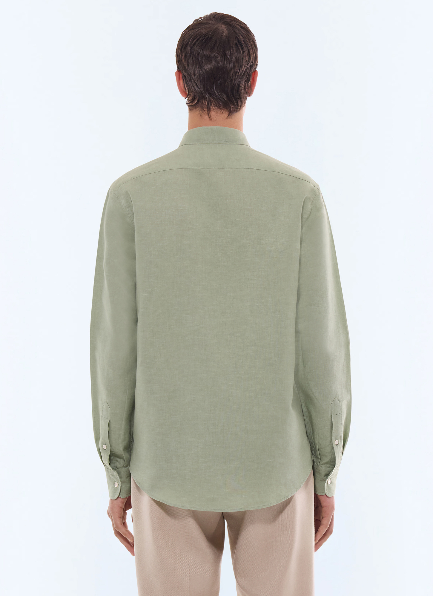 Men's cotton and linen canvas shirt Fursac - H3EDAV-DH50-H005