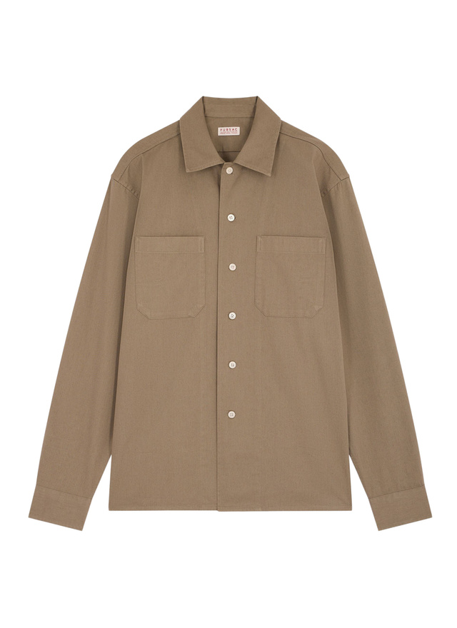 Men's cotton twill shirt Fursac - H3GILI-GH02-H015