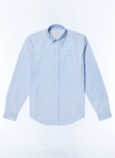 Men's sky blue shirt Fursac - H3VIBA-DH01-D039