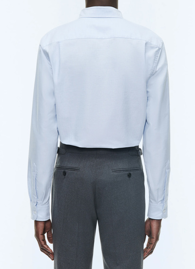 Men's sky blue shirt Fursac - H3VIBA-DH01-D039