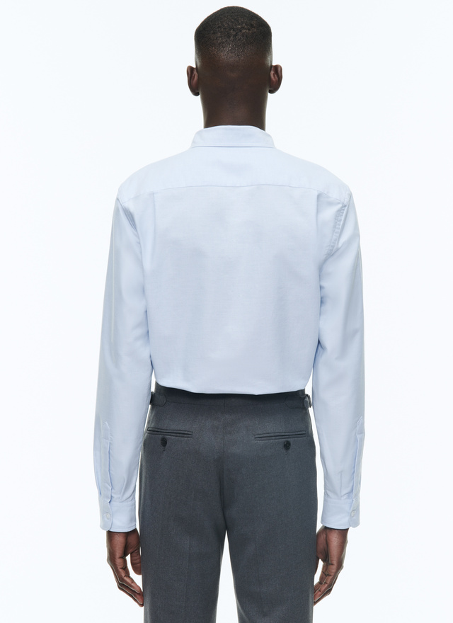 Men's organic cotton oxford shirt Fursac - H3VIBA-DH01-D039