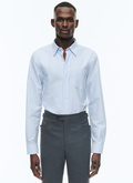 Oxford cotton shirt with swallow collar - H3VIBA-DH01-D039