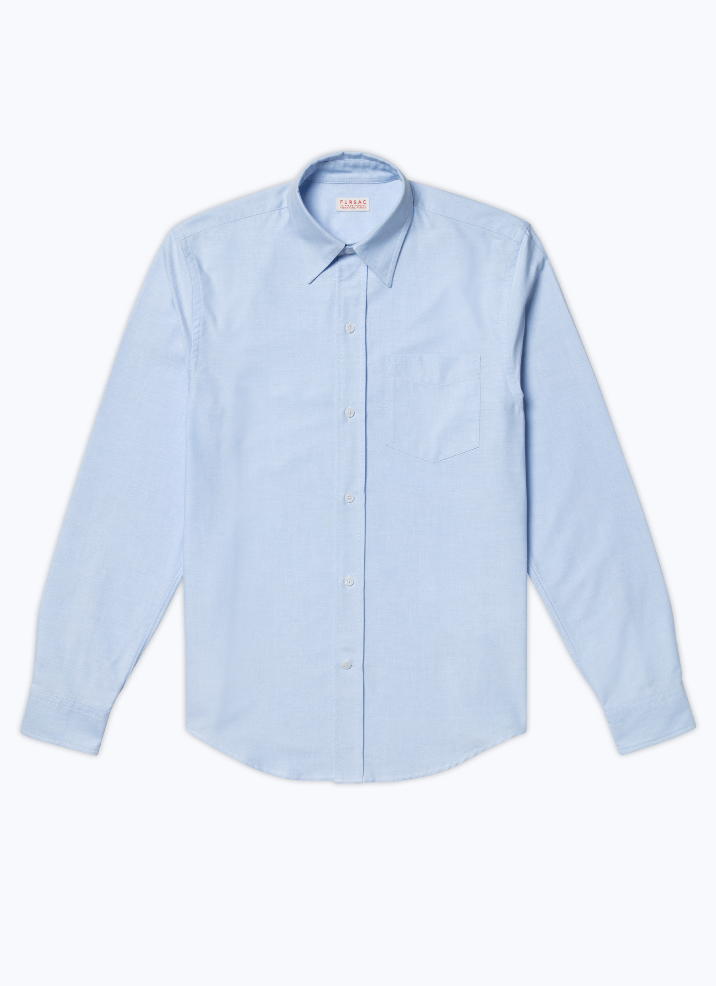 Men's organic cotton oxford shirt Fursac - H3VIBA-DH01-D039