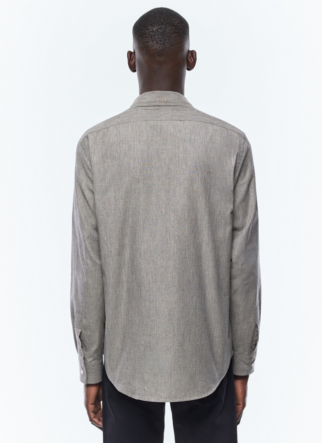 Men's cotton twill shirt Fursac - H3ECIL-EH04-G014