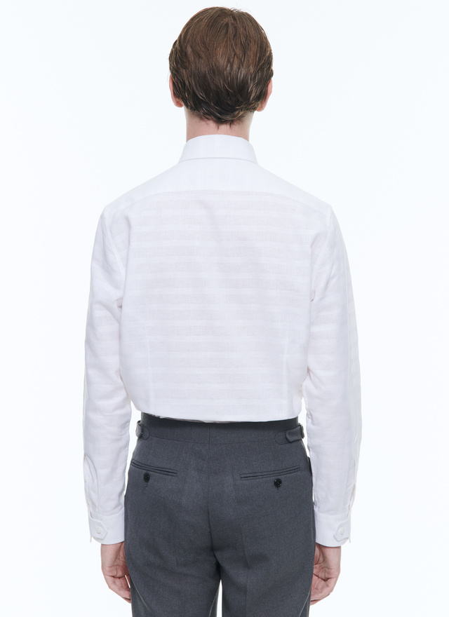 Men's linen and cotton shirt Fursac - H3DTAP-DH21-A001