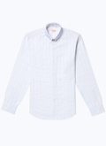 Linen fitted shirt with stripes - H3DTAP-DH21-A001