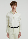Light yellow cotton Oxford shirt - 22EH3VIBA-VH46/53