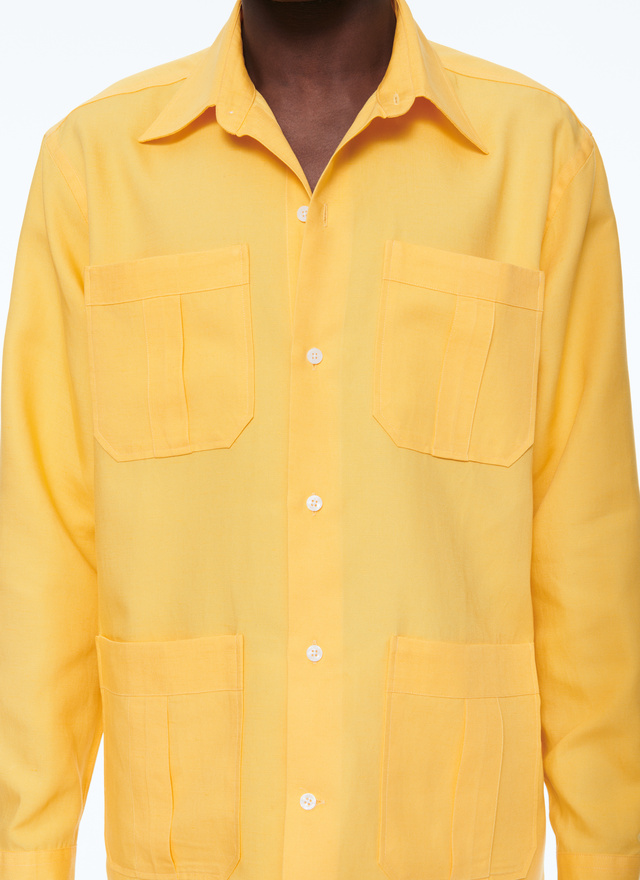 Men's yellow shirt Fursac - 23EH3BRIP-BH17/50