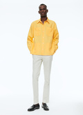 Yellow linen 4-pockets shirt - 23EH3BRIP-BH17/50