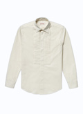 Ecru cotton tuxedo shirt - 22HH3AVAD-AH07/02