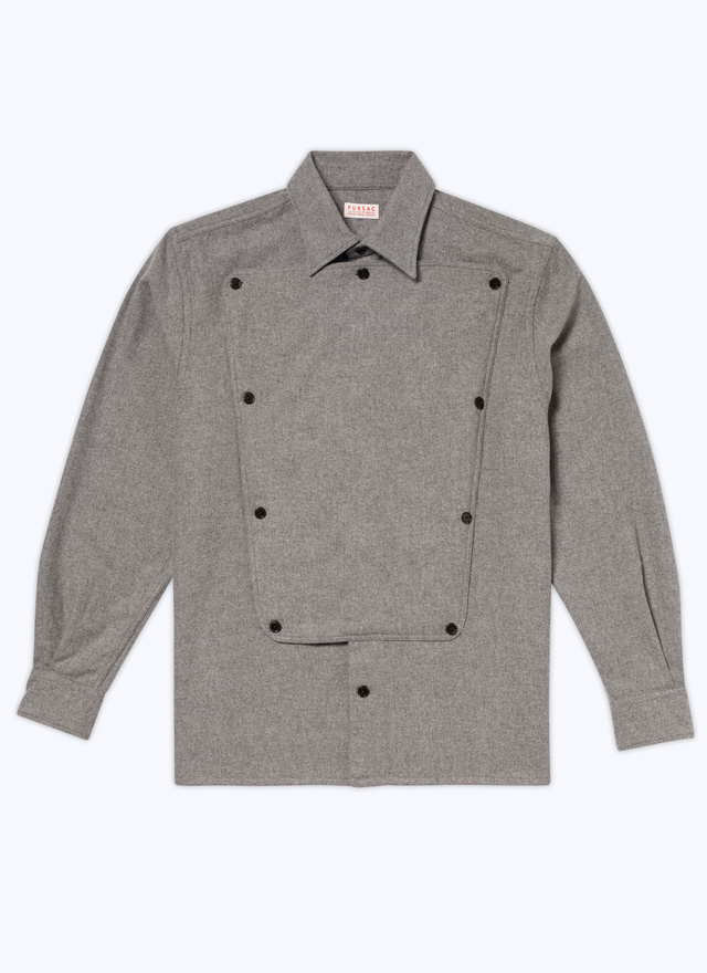 Men's grey shirt Fursac - H3CRIB-CH50-B002