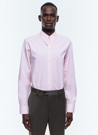 Men's shirt pink cotton poplin Fursac - H3CHIC-DH17-F002
