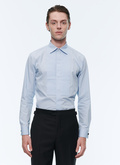 Sky blue cotton tuxedo shirt - 22HH3AVAD-AH07/39