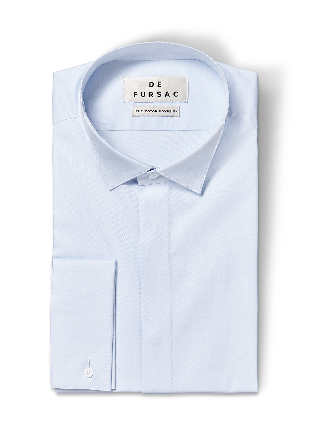 Men's sky blue shirt Fursac - H3LUCK-E005-39