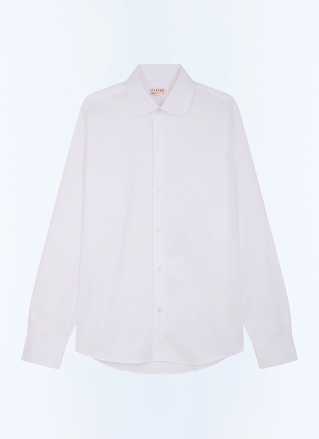 Men's shirt white cotton twill Fursac - H3JORD-JH20-A001
