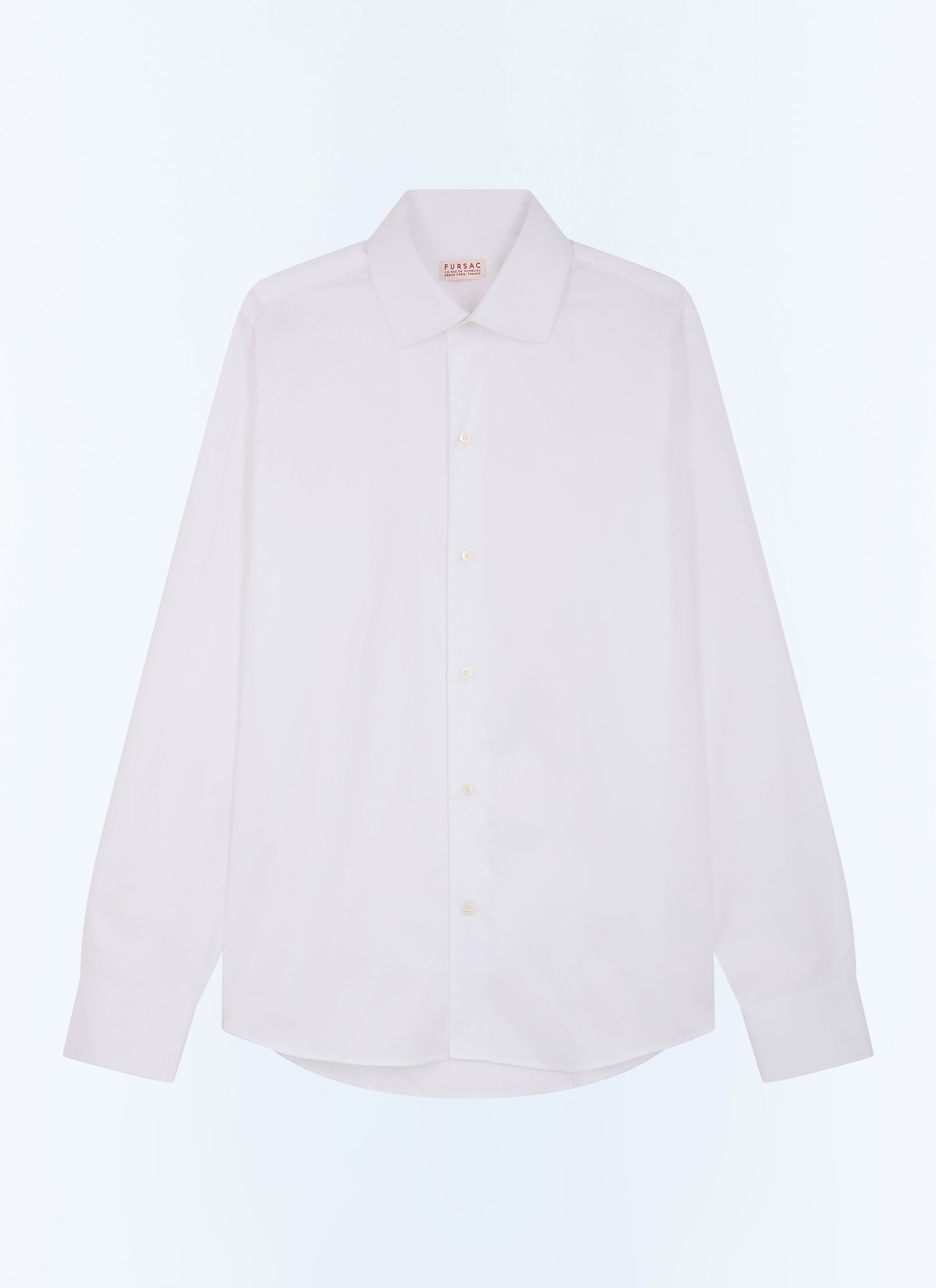 Men's shirt white cotton twill Fursac - H3JORD-JH20-A001