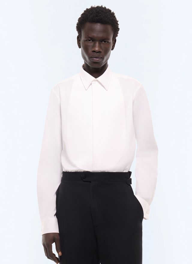 Men's shirt white main fabric: 100% cottonsecondary fabric: 100% cottonlining: none Fursac - H3LARA-E005-01