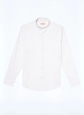 White cotton poplin shirt - H3TIKA-E005-01