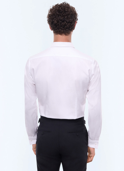 Men's cotton poplin shirt Fursac - H3VODI-E005-01