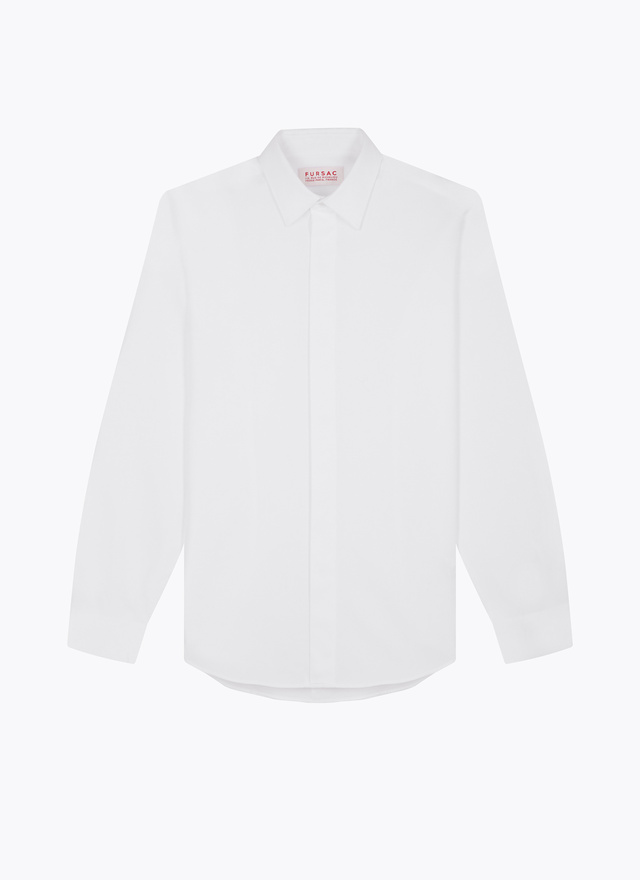 Men's white shirt Fursac - H3VODI-E014-01