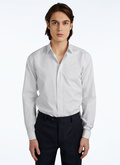 Egyptian cotton hidden placket shirt - H3VODI-TH62-01