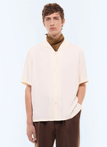 Short-sleeved viscose shirt - H3LEAU-LH08-A002