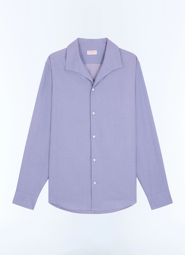 Men's blue, navy blue main fabric: 100% cottonlining: none shirt Fursac - H3LIDO-LH13-D037