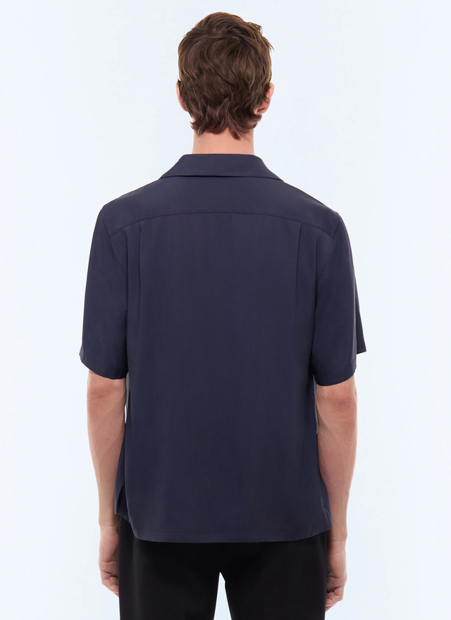 Men's main fabric: 100% viscose shirt Fursac - H3LEAU-LH08-D030
