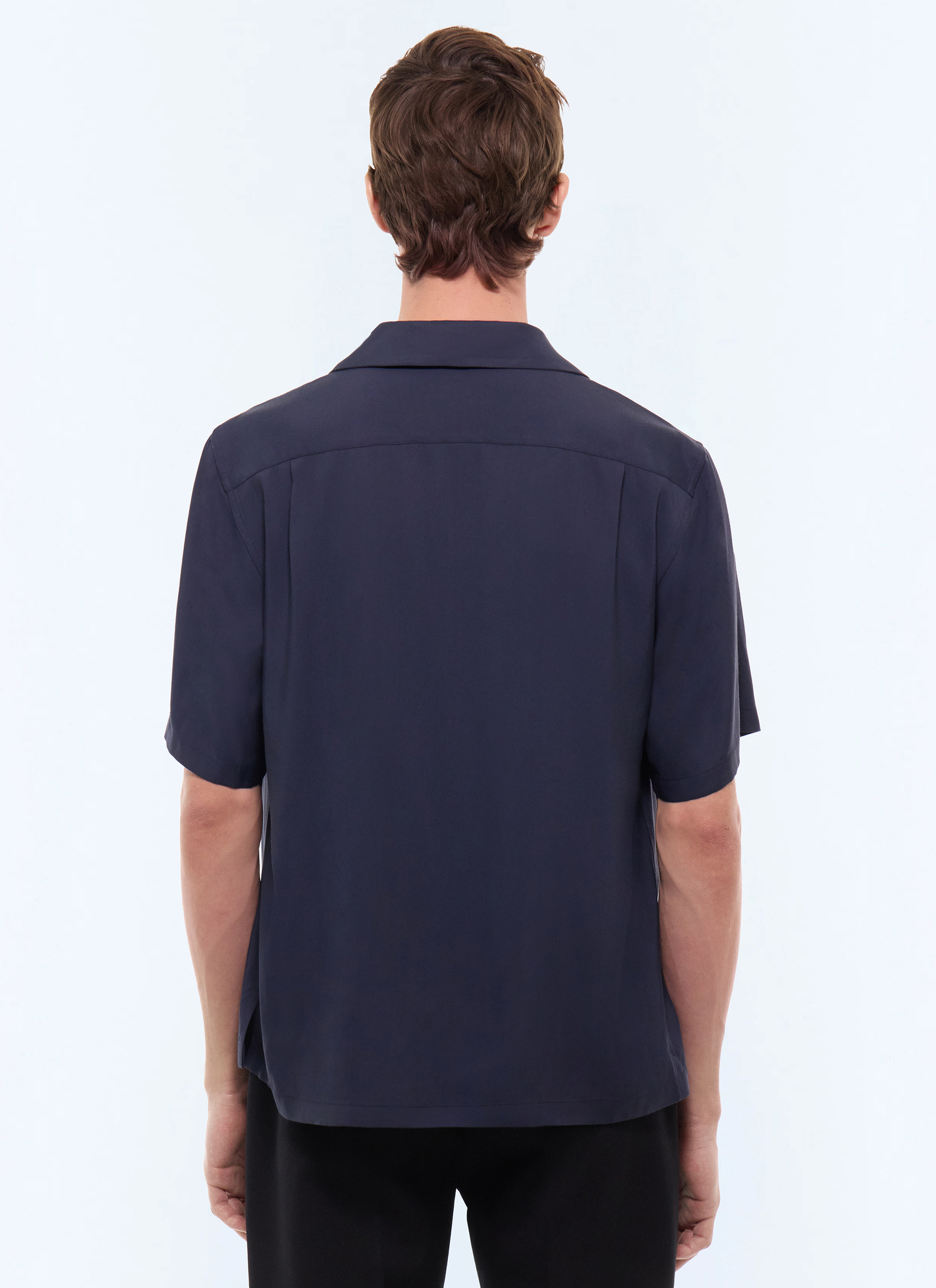 Men's main fabric: 100% viscose shirt Fursac - H3LEAU-LH08-D030