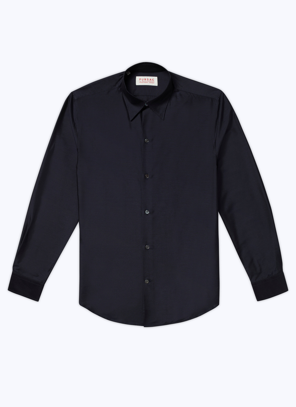Navy blue business shirts shirt 23EH3ADAVBH01/30 Men's silk shirt