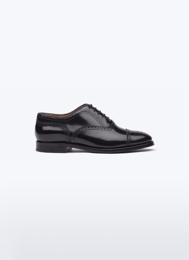 Men's shoes black spazolatto calfskin leather Fursac - LBROGU-RC99-B020