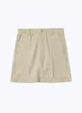 Cotton canvas bermuda shorts - P3DOMA-BP11-06